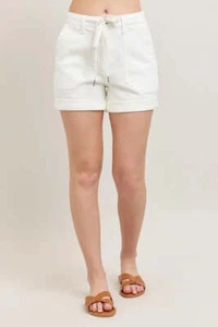 Judy Blue High Waist Cuff Denim Shorts - Picture 1 of 12