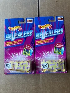 Hot Wheels Revealers Lot 2x #6 Ferrari F40 / #5 Mercedes 380 SEL Dairy Queen A63 - Picture 1 of 1