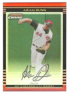 2002 Bowman Chrome Refractor #001 Adam Dunn Cincinnati Reds ###/500 BV$3 - Picture 1 of 1