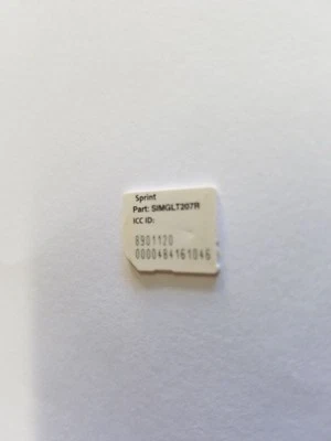 Sprint Boost Virgin Mobile Micro Sim Card ICCID Lg Ls740 Volt Simcard SIMGLT207R - Image 1 of 2