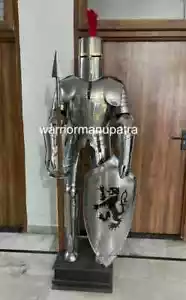 Traje de armadura templario medieval cruzado gótico cuerpo completo hombre disfraz de Halloween - Imagen 1 de 9