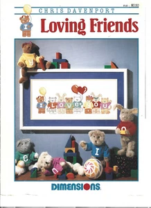 Loving Friends Little Animals Chris Davenport Dimensions Cross Stitch Chart - Picture 1 of 1