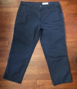 Carhartt Dungaree Fit Men’s Carpenter Work Pants Size 42 X 32 Midnight Blue Navy - Picture 1 of 13