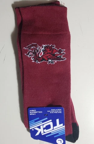 University of South Carolina Gamecocks " cocks " socks L (shoe size 8-12) maroon Cover