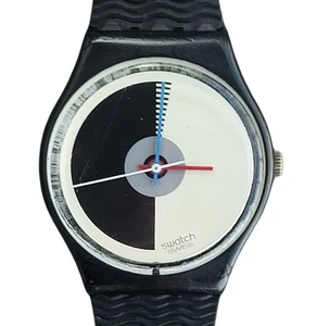 Vintage Swatch Uhr MEZZA LUNA GB107 selten 1986 Swiss Made Quartz mit neuem Band - Bild 1 von 7