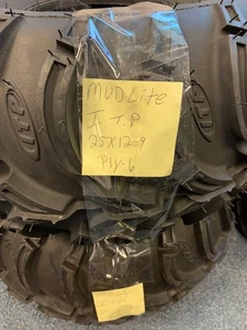 2 New 25x12-9 NHS 6 Ply ITP Mud Lite ATV/UTV Tires - Picture 1 of 6
