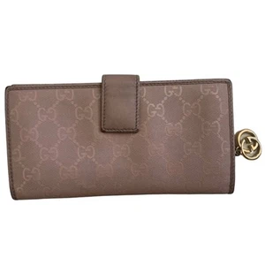 Portafoglio Gucci Dusty Rose rosa chiaro GG bifold AUTENTICO - Foto 1 di 8