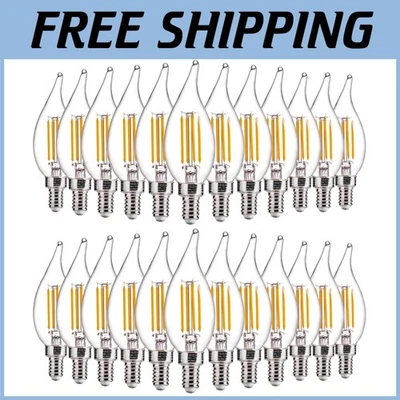 Soft White LED Chandelier Light Bulbs - 24 Count, Dimmable - Image 1 of 4