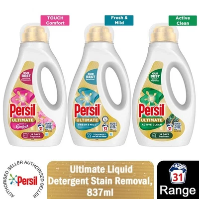 Persil Ultimate Liquid Detergent Stain Removal 31W 837ml, Select Type & Pack - Image 1 of 4