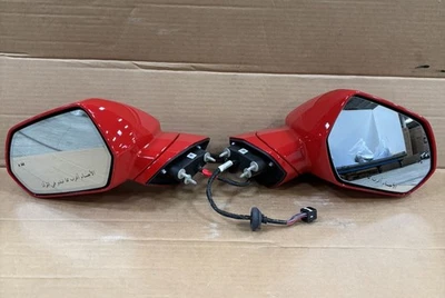 2016-2024 Chevy Camaro RH LH Mirror ASM SET W/Turn W/Blind OEM NEW Red Hot - Image 1 of 4