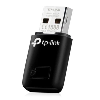 TP-Link 300Mbps Mini Wireless N USB WiFi Adapter, ideal for smooth HD video, voi - Image 1 of 4