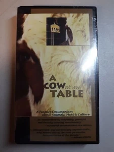 NEW A Cow at My Table Documentary About Animals Meat & Culture VHS graphic film - Picture 1 of 4