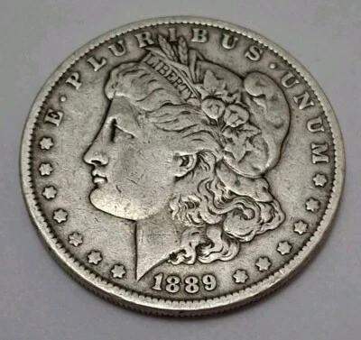 1889 P Morgan Silver Dollar Vintage 90% Silver Md182 - Image 1 of 2
