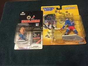 WAYNE GRETZKY 1998 STARTING LINEUP FIGURE & HEADLINER NEW YORK RANGERS NUOVO - Foto 1 di 4