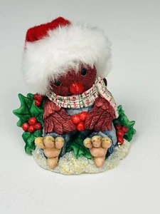 Cappello Vintage 1996 Natale Enesco You're Berry Speciale Cardinale Babbo Natale Bacche di Agrifoglio - Foto 1 di 11