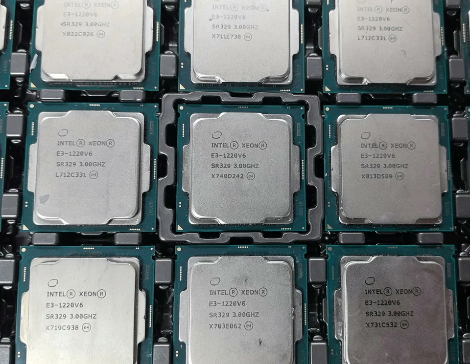 Intel Xeon E3-1220v6 SR329 4Cores 4Threads 3.0GHz 8MB 72W LGA1151 CPU processor - Image 1 of 1
