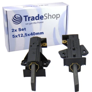 2x Motorkohlen 5x12,5x42mm mit Halter für AEG Lavamat 1600SLW 24450 3200 3400 - Bild 1 von 3