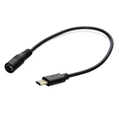 USB 3.1 Type C USB-C to DC 5.5 2.5mm Power Jack Extension Charge Cable for Mac - Image 1 of 4