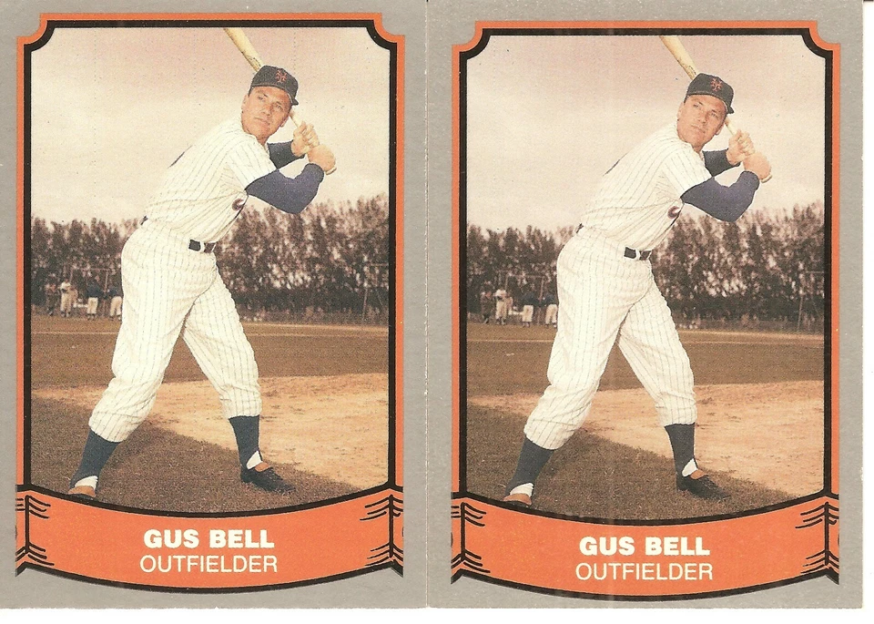 2 CARD 1988 PACIFIC BASEBALL LEGENDS GUS BELL BASEBALL CARD  #65 - Image 1 of 1