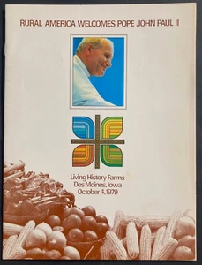 Rural America Welcomes Pope John Paul II booklet, DesMoines, Iowa, 1979 - Picture 1 of 10