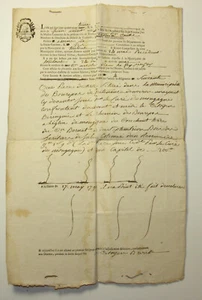 Vieux papier Académie des jeux Floraux Toulouse 1793 ( L107 ) - Picture 1 of 3