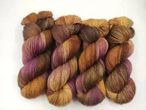 Handgefärbtes Merino Gold Glitzer Garn 100 g - HERBSTLICH 347 - Bild 1 von 1