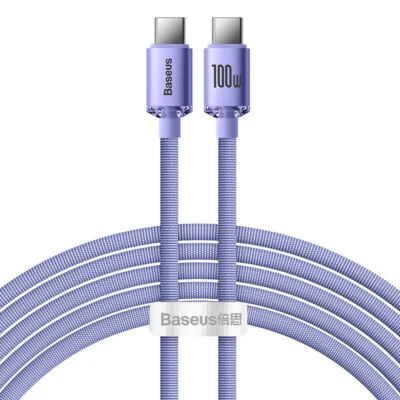Baseus PD 100W Type-C USB C Fast Charging Data Cable For Samsung Huawei Xiaomi - Image 1 of 4