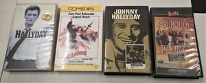lot n° 5 4 K7 neufs , 4 cassettes VIDEO VHS film JOHNNY HALLYDAY point de chute - Photo 1/3