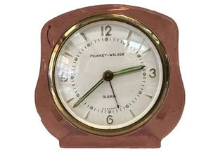 Phinney Walker Alarm Clock Pink Lucite - MCM RARE VINTAGE (Alarm does not work) - Picture 1 of 6