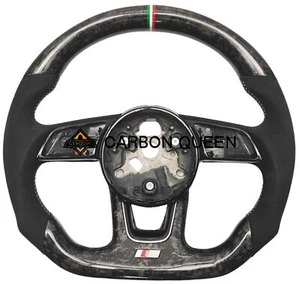 FORGED CARBON FIBER Steering Wheel FOR AUDI A3A4/RS3RS5 17-21YEARS - Bild 1 von 6
