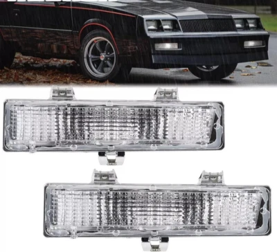 Fits 1981-1988 Chevrolet Monte Carlo SS Front Park and Turn Signal Light Set - Image 1 of 4