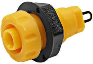 Cliff FCR14462 S16 Shrouded 4mm Socket Yellow Pack 2 - Picture 1 of 1