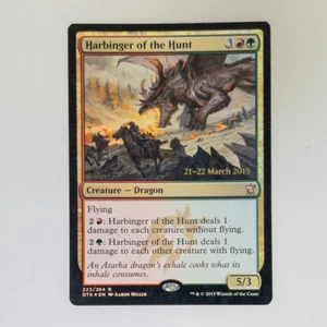 Tarjeta Magic the Gathering - Promoción de prelanzamiento 223/264 HARBINGER OF THE HUNT (Lámina) - Imagen 1 de 2