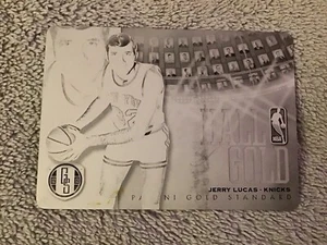 2012-13 Gold Standard JERRY LUCAS Hall Of Gold Black Press Plate 1/1  NY Knicks - Picture 1 of 4