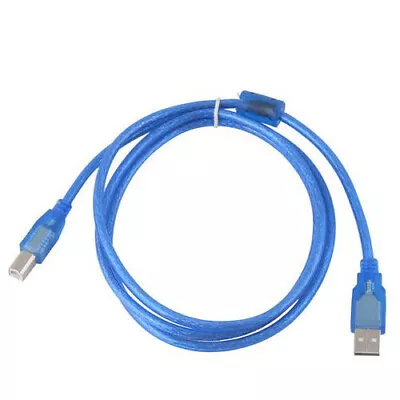 USB Druckerkabel Scanner Anschluß Kabel Stecker USB A zu USB B 1m 1,4m Blau. - Bild 1 von 2