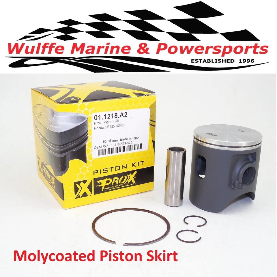 Piston Kit Honda CR125 CR125R 1992-03 ProX 01.1218.A2 for Standard 54mm Bore - Image 1 of 1