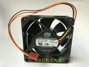1 PCS COOLER MASTER Fan A7025-25CB-3AN-PI DC12V 0.12A 70*25MM 3 Pin - Picture 1 of 3