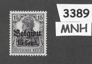 MNH stamp Sc N16 German occupation during WWI Belgium Belgien Overprint / 1916 - Picture 1 of 1