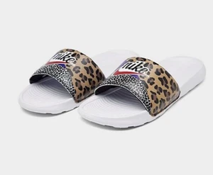 NIKE VICTORI MUJER UNA DIAPOSITIVA estampado guepardo marrón talla 9 - Imagen 1 de 6