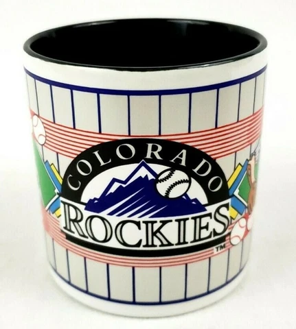 Colorado Rockies Coffee Mug Rare 1993 Inaugural Season Sports Impressions Cup Cover