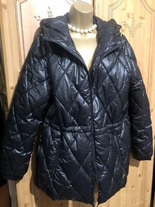 Brand New Black Jacket Size 16 New With Tag Hoodie Andrew Marc Luxury Ligh - Picture 1 of 4