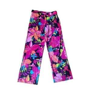 NWT Trina Turk Solar Floral Cover Up Pants sz Large $162 - Picture 1 of 4