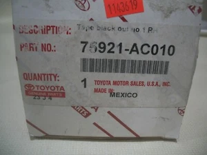 Toyota COROLLA 15 16 17 18  BLACKOUT TAPE  No. 1 RH SVC OEM - Bild 1 von 1