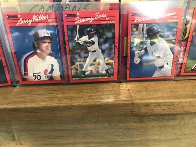 1990 DONRUSS - STARS - ROOKIES - HALL OF FAMERS - MULTI-CARD DISCOUNTS - Image 1 of 2