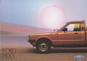 3-1984 Ford P100 Pickup (Cortina-Based), Deluxe UK Issue Sales Brochure - Bild 1 von 3
