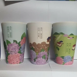 Starbucks Corea Jeju tienda producto limitado - Jeju hortensia eco 400ml juego de 3 tazas - Imagen 1 de 7