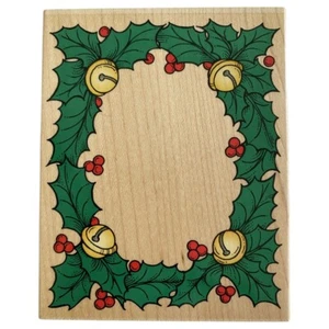 Vintage 1995 Hero Arts Big Holly Frame. 4”x5” ca. Kostenloser Versand! - Bild 1 von 3