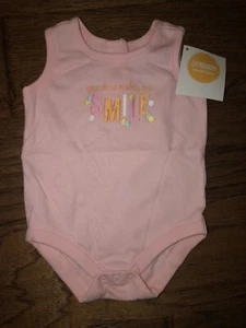 Neu Neu mit Etikett Einteiler Baby Mädchen Neugeborenes rosa Oma 0-3 M Monate - Bild 1 von 2