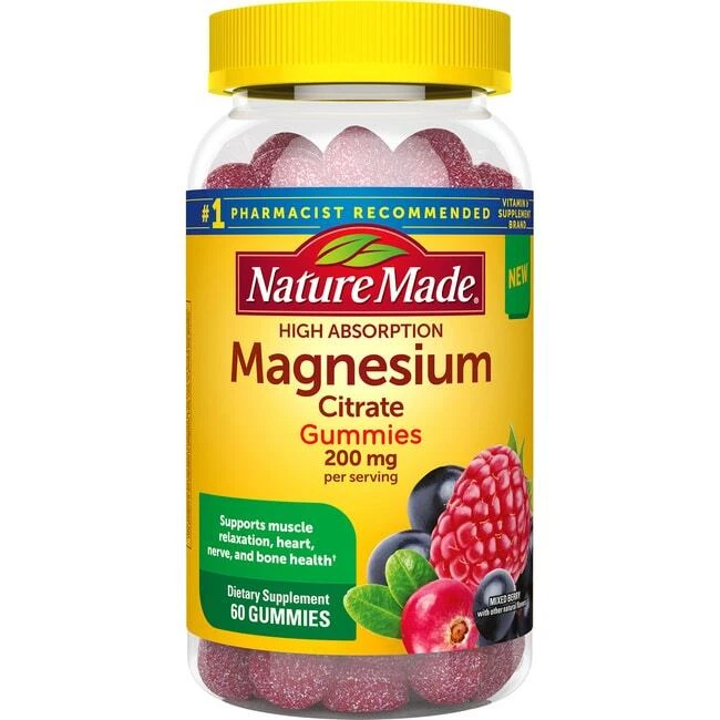 Nature Made Magnesium Citrate Gummies 200mg - 60 Count