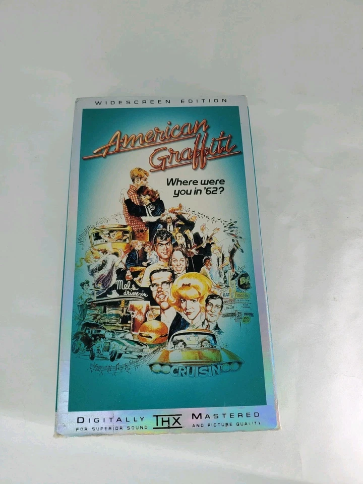 American Graffiti VHS Tape Movie Cult Classic Street Racing Hot Rods Remastered  - Image 1 of 4